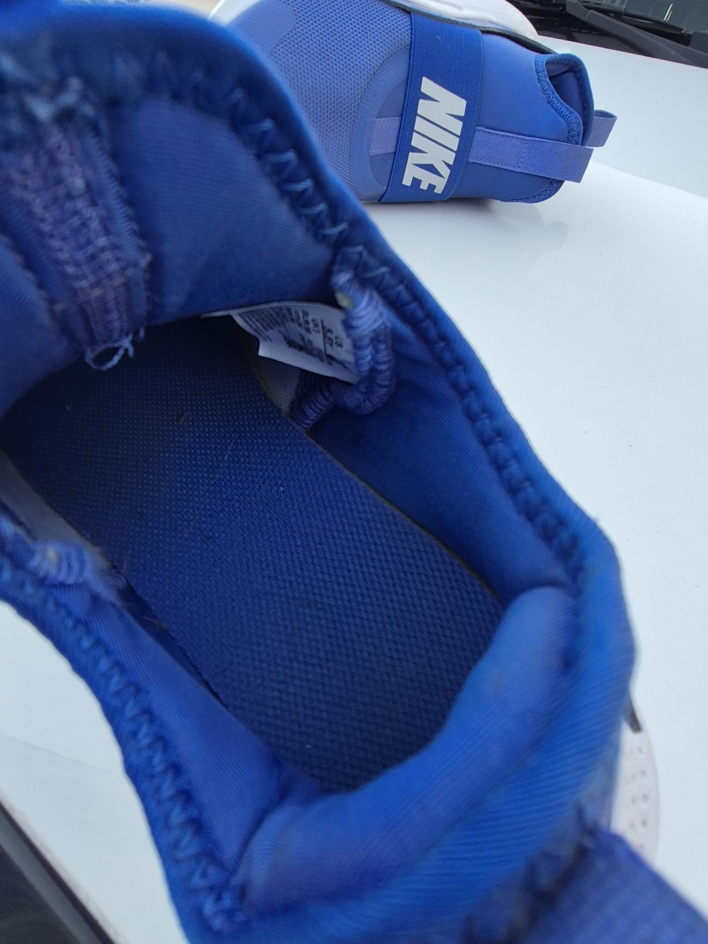 Nike Kids Slip-On Sneakers in Royal Blue and White - Picture 3 of 8